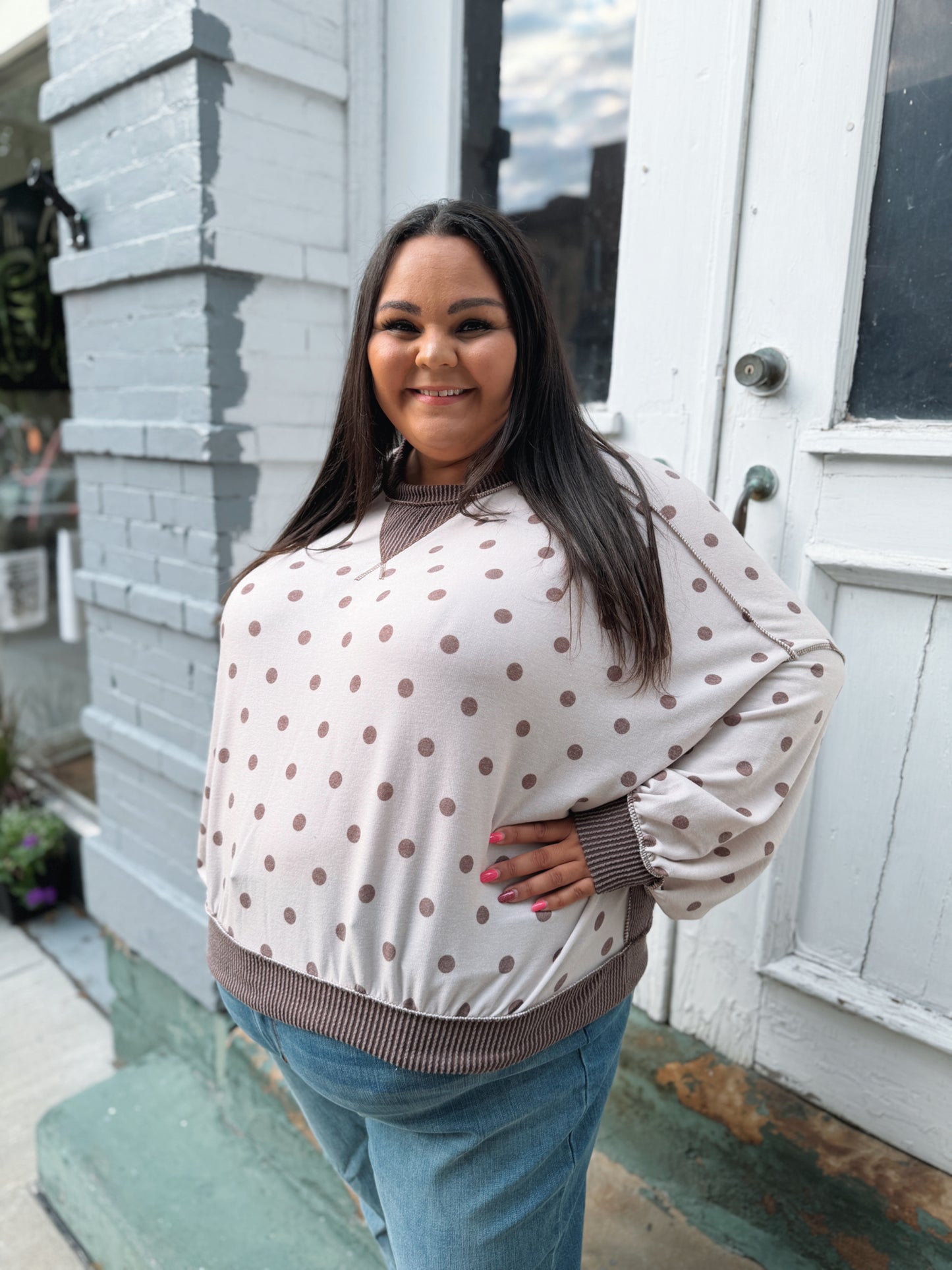 Never Bothered Polka Dot Top