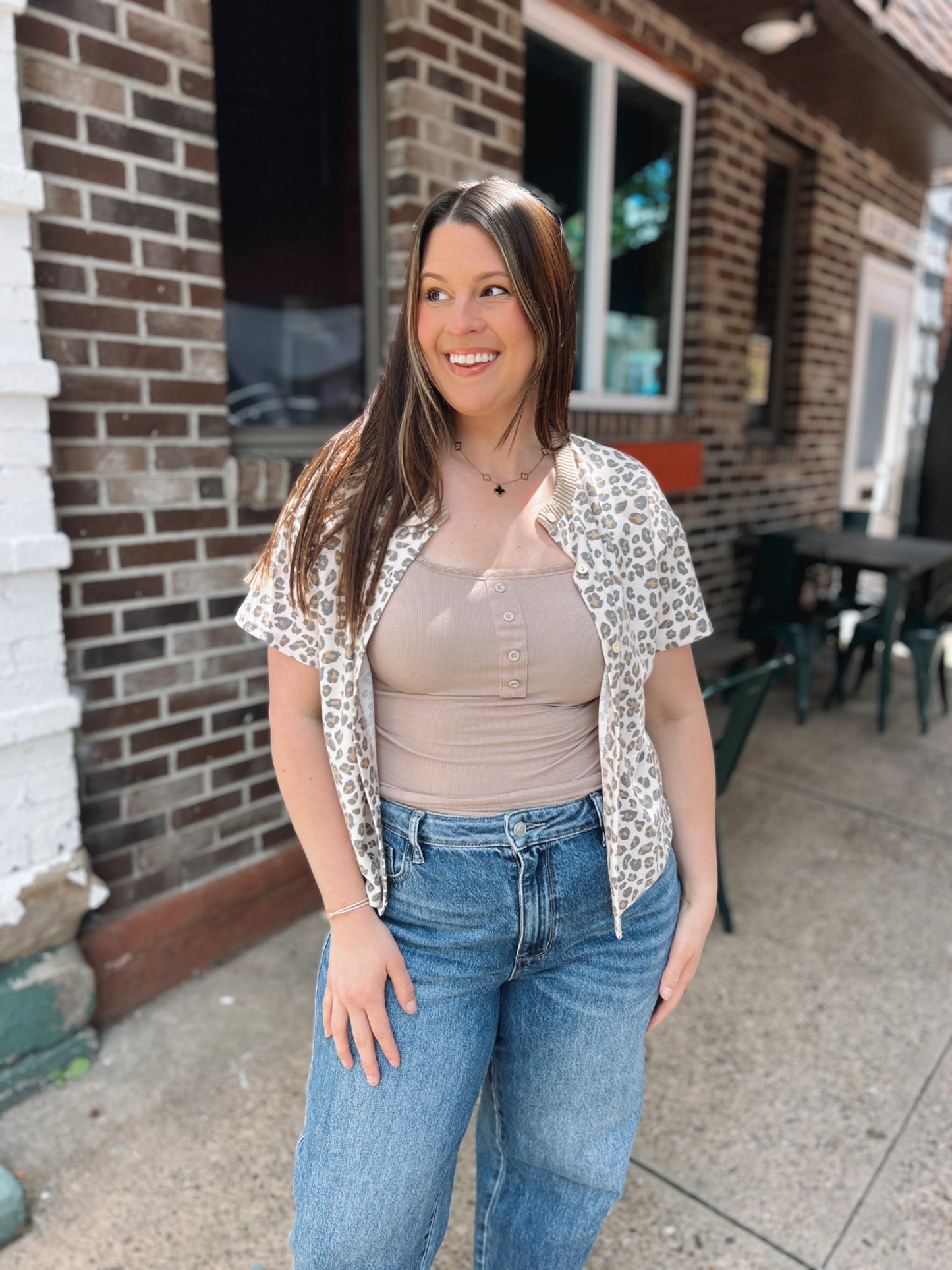 Run Run Cheetah Button-Up