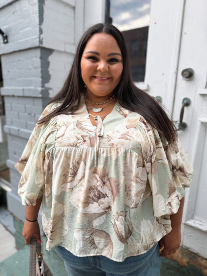 Got Your Back Floral Blouse