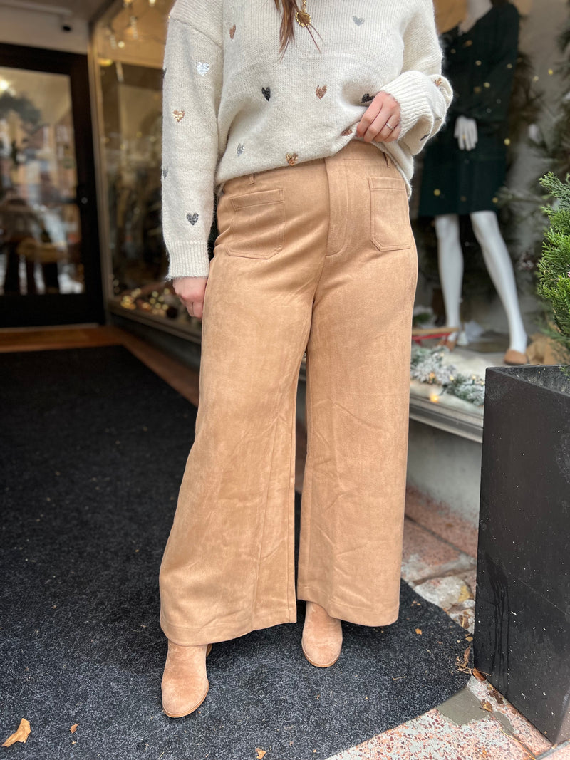 All At Once Suede Pants