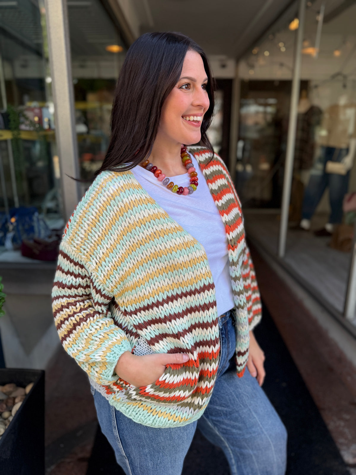 Comfy Dream Stripe Cardigan