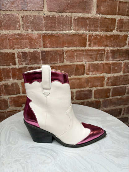*Final Sale* Corkys One Chance Pink Metallic Boots