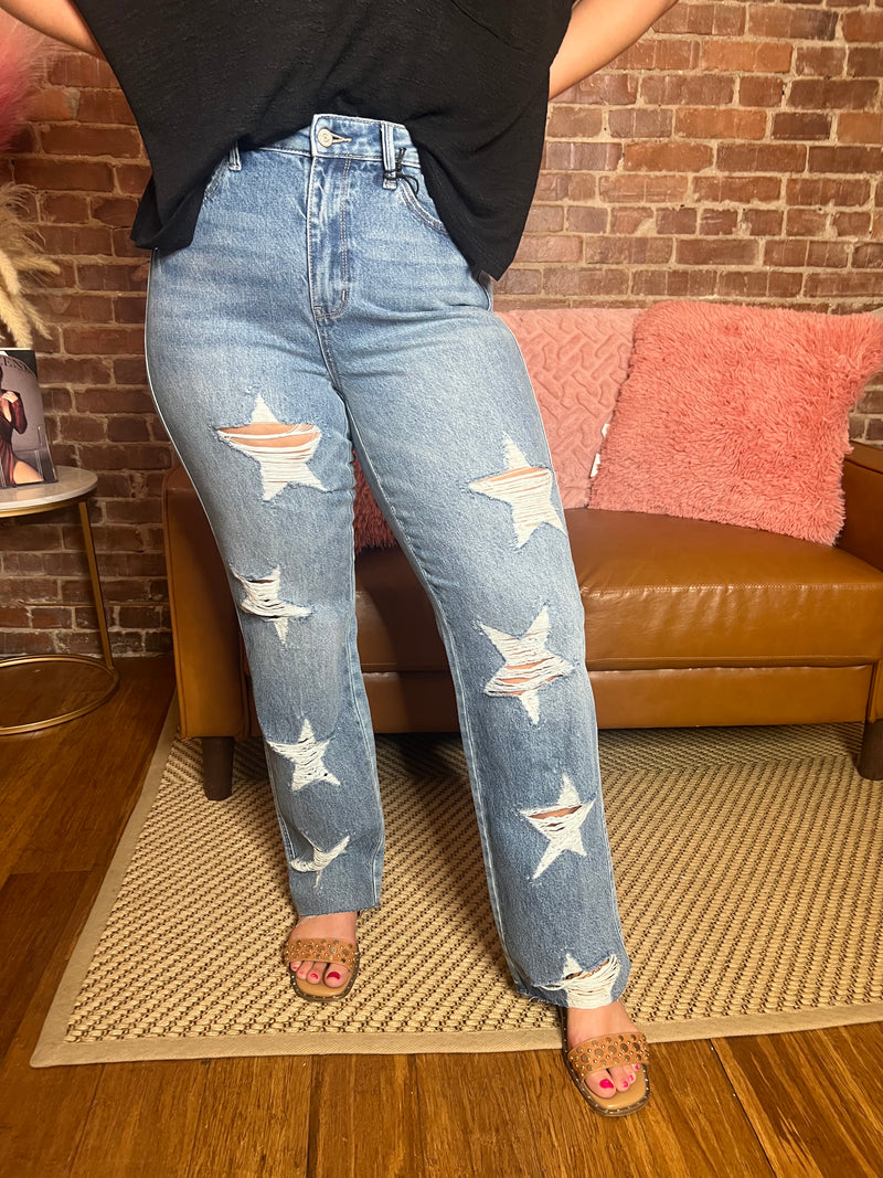 JB Star Distressed Jeans