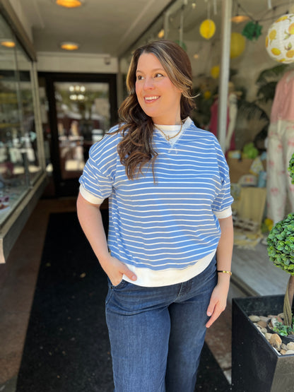 In Your Head Striped Tee