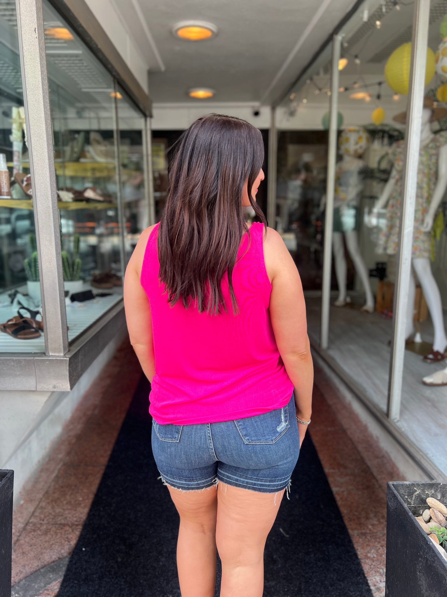 *Final Sale* SIL Cowl Neck Tank Top