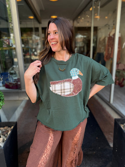 Patchwork Duck Tee