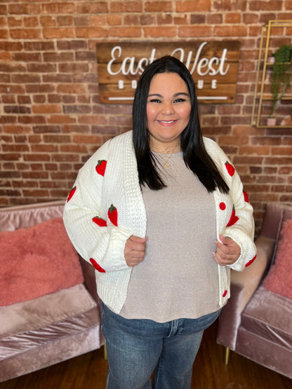 Sweet Like Strawberries Cardigan