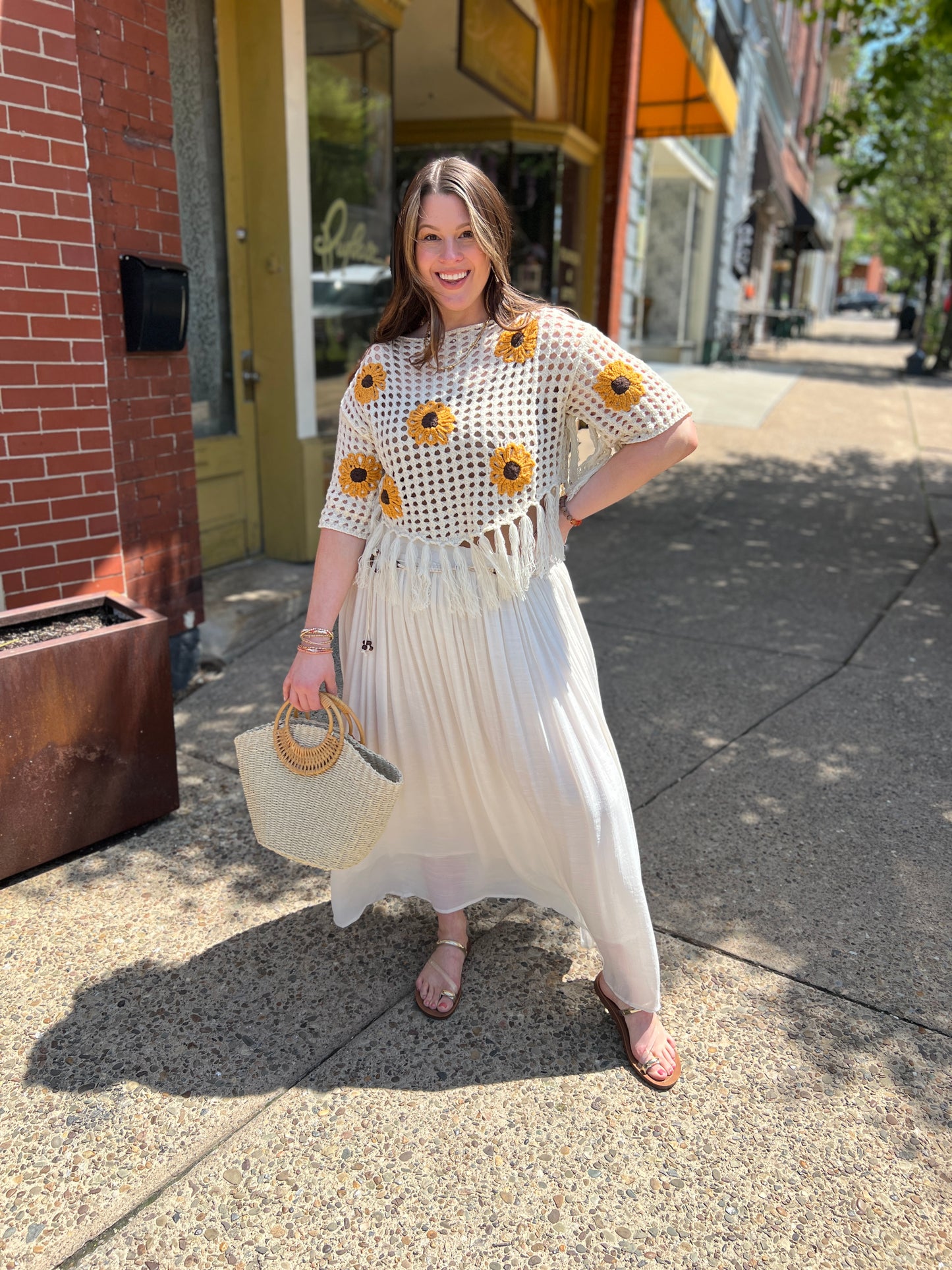 Boho Skirt with Rope Belt