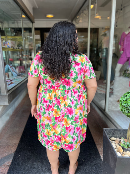 Petal Breeze Babydoll Dress
