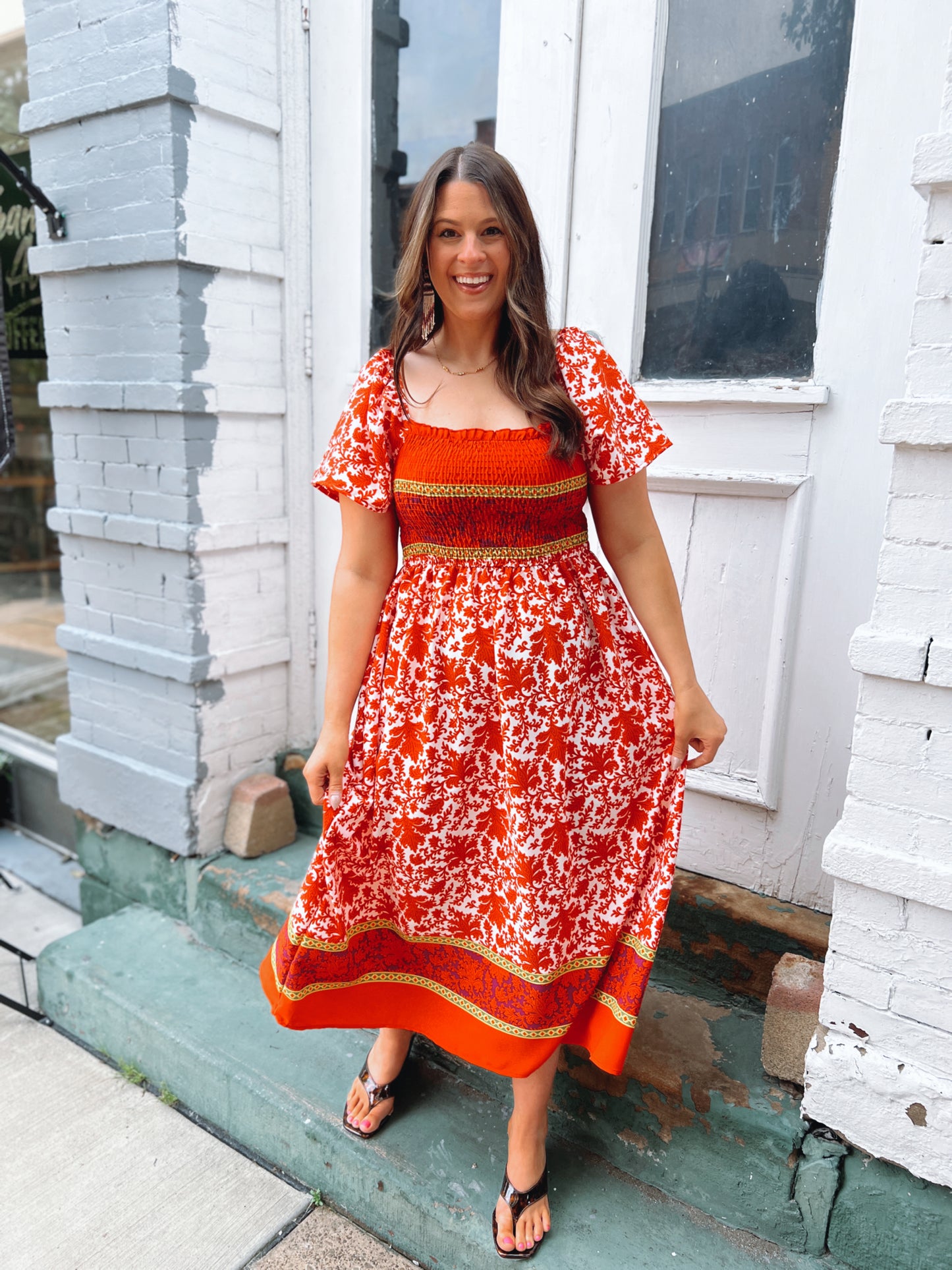 Mad Love Smocked Maxi Dress