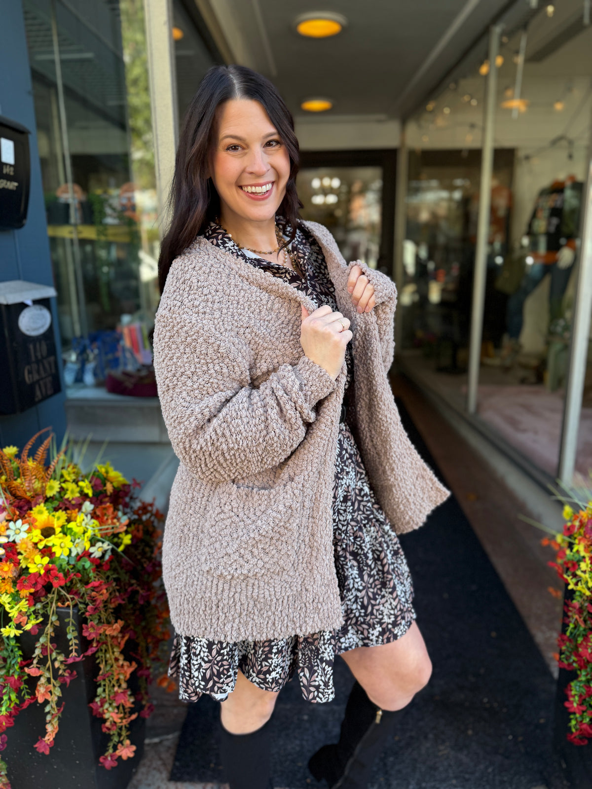 Forever Young Popcorn Cardigan