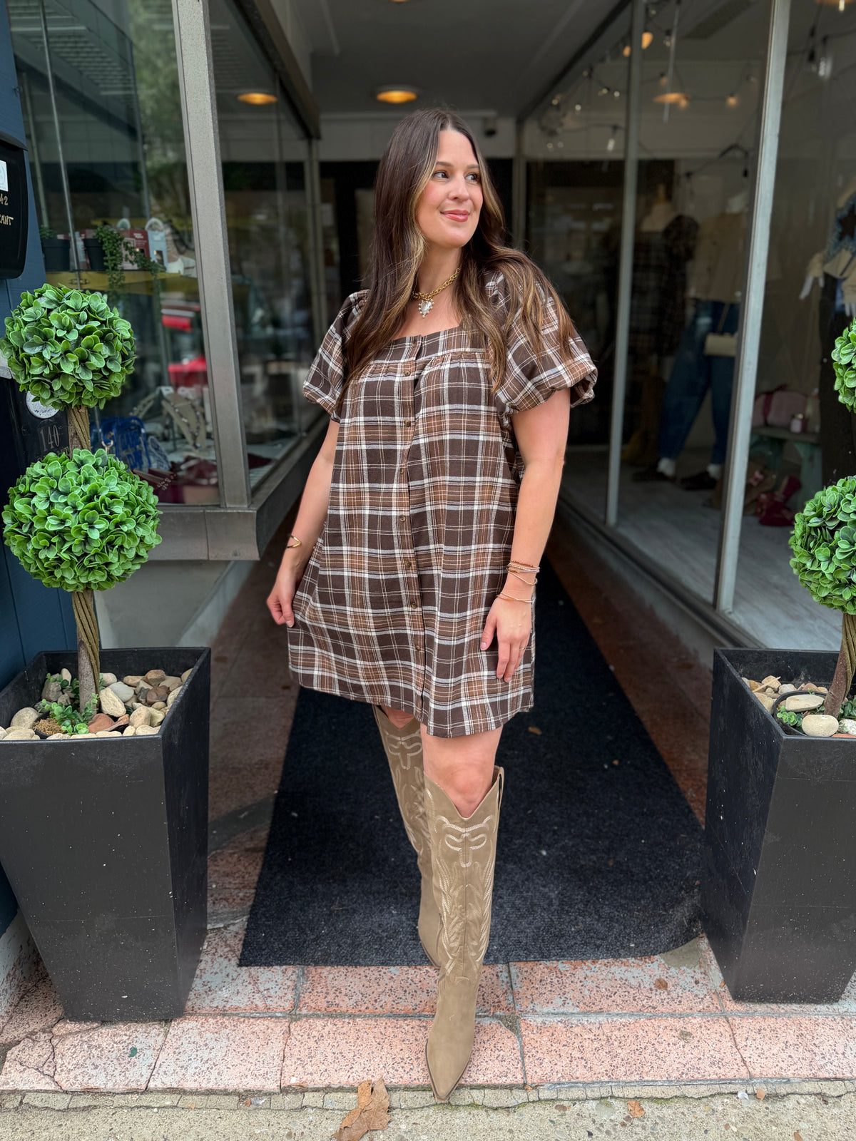 Dream In A Dream Plaid Dress