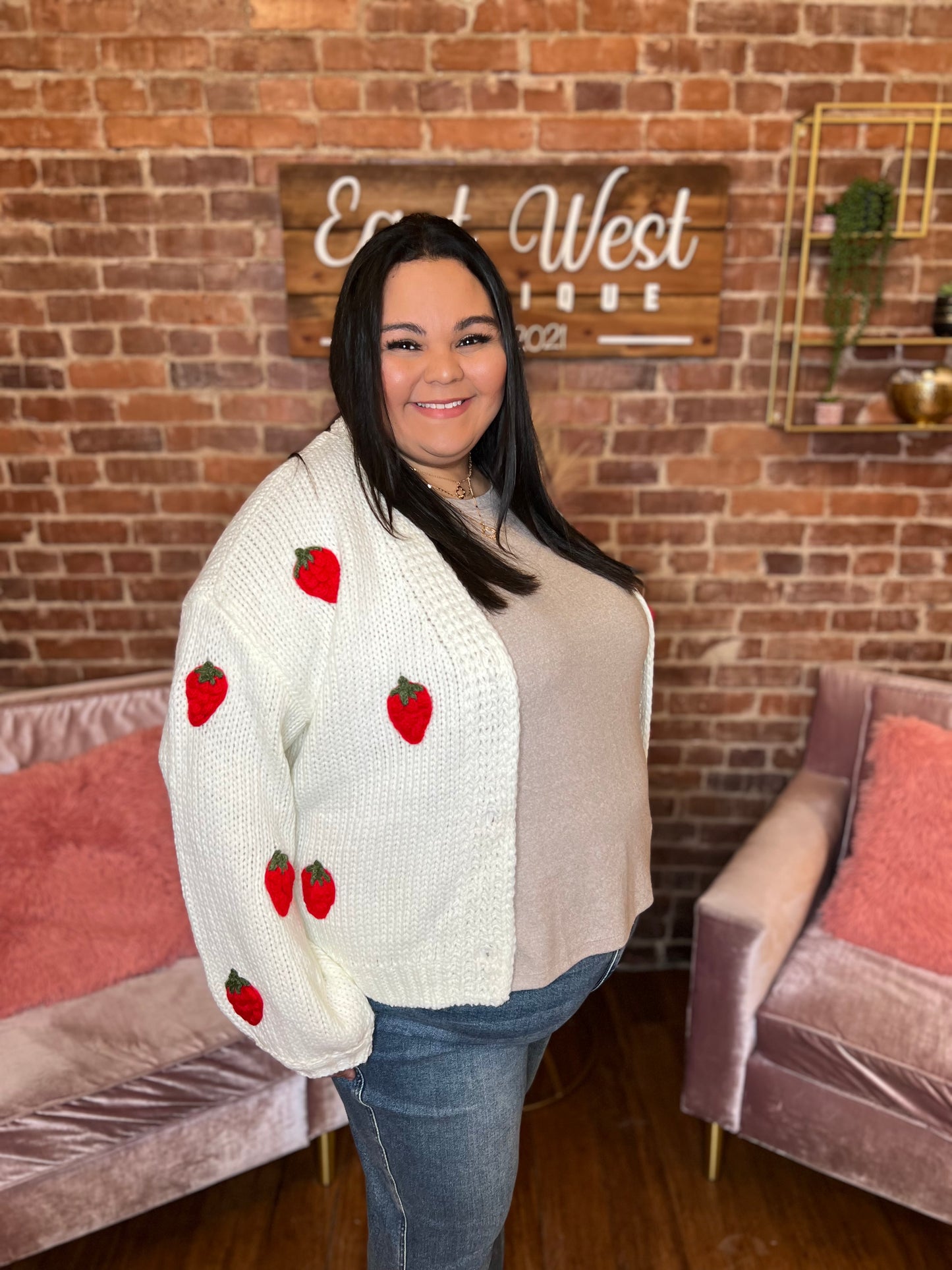 Sweet Like Strawberries Cardigan