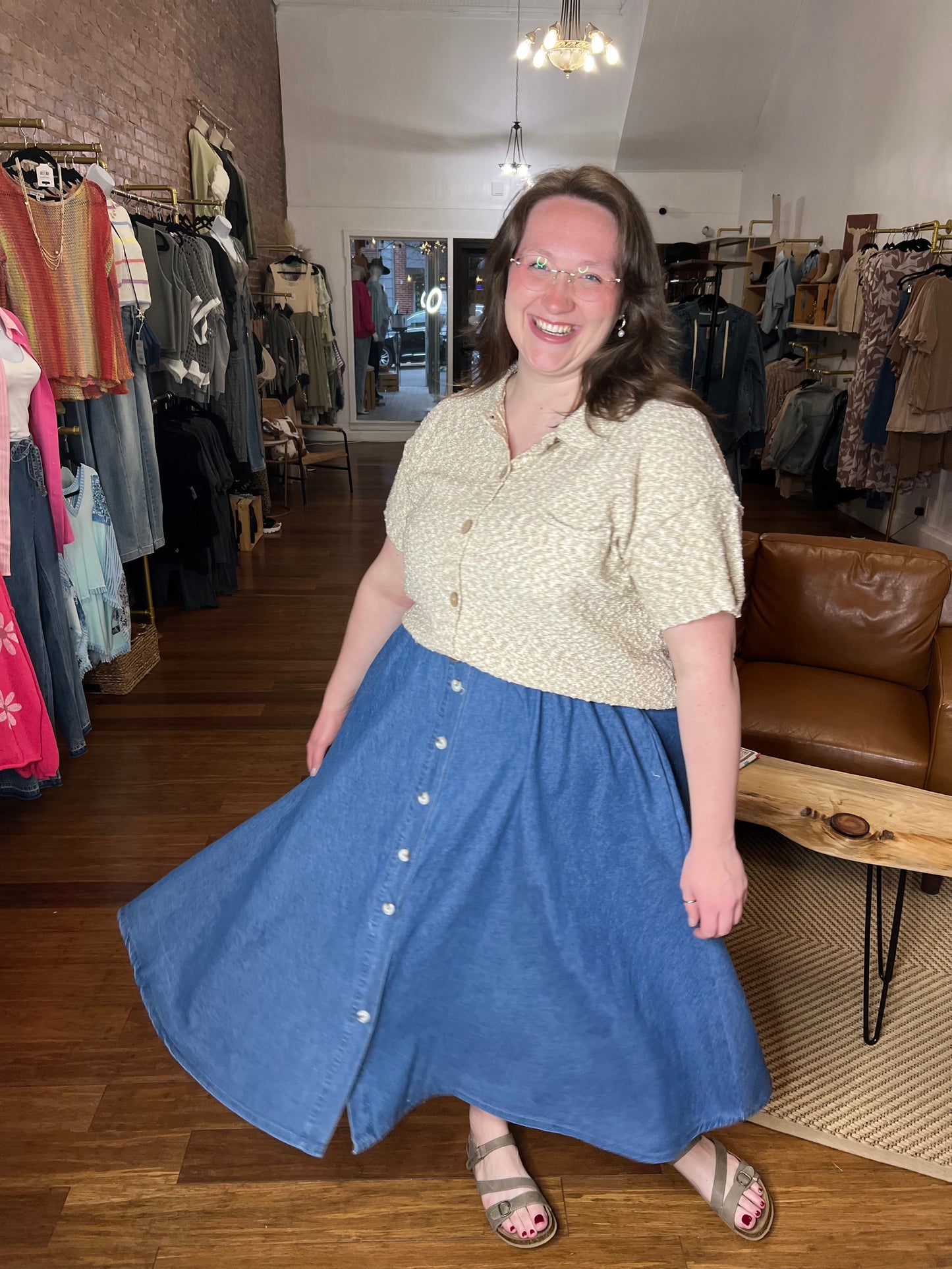 *Final Sale* WB Denim Skirt