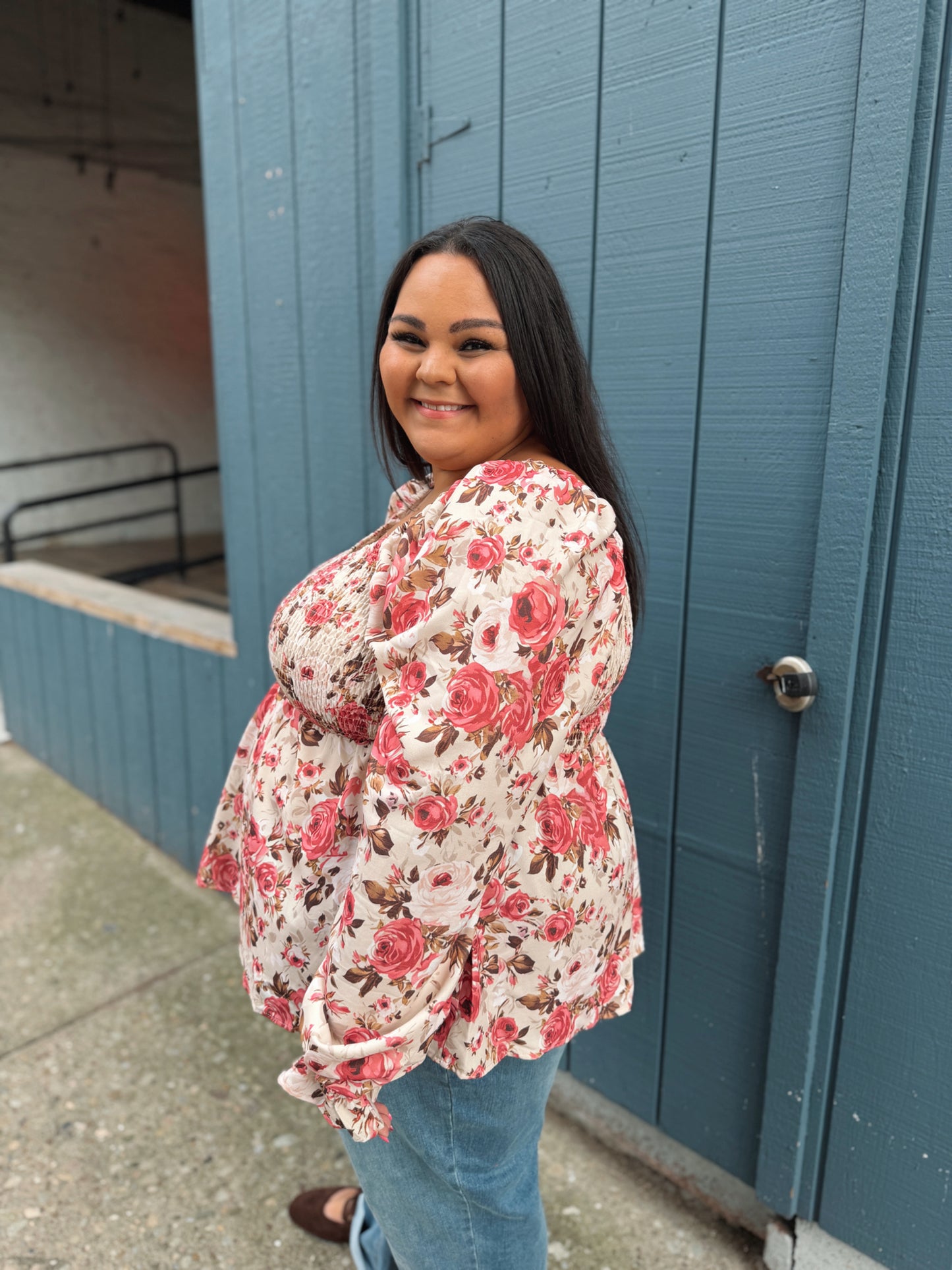 Love Myself Floral Blouse