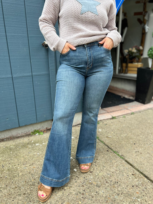 JB High Waisted Flare Jeans Petite
