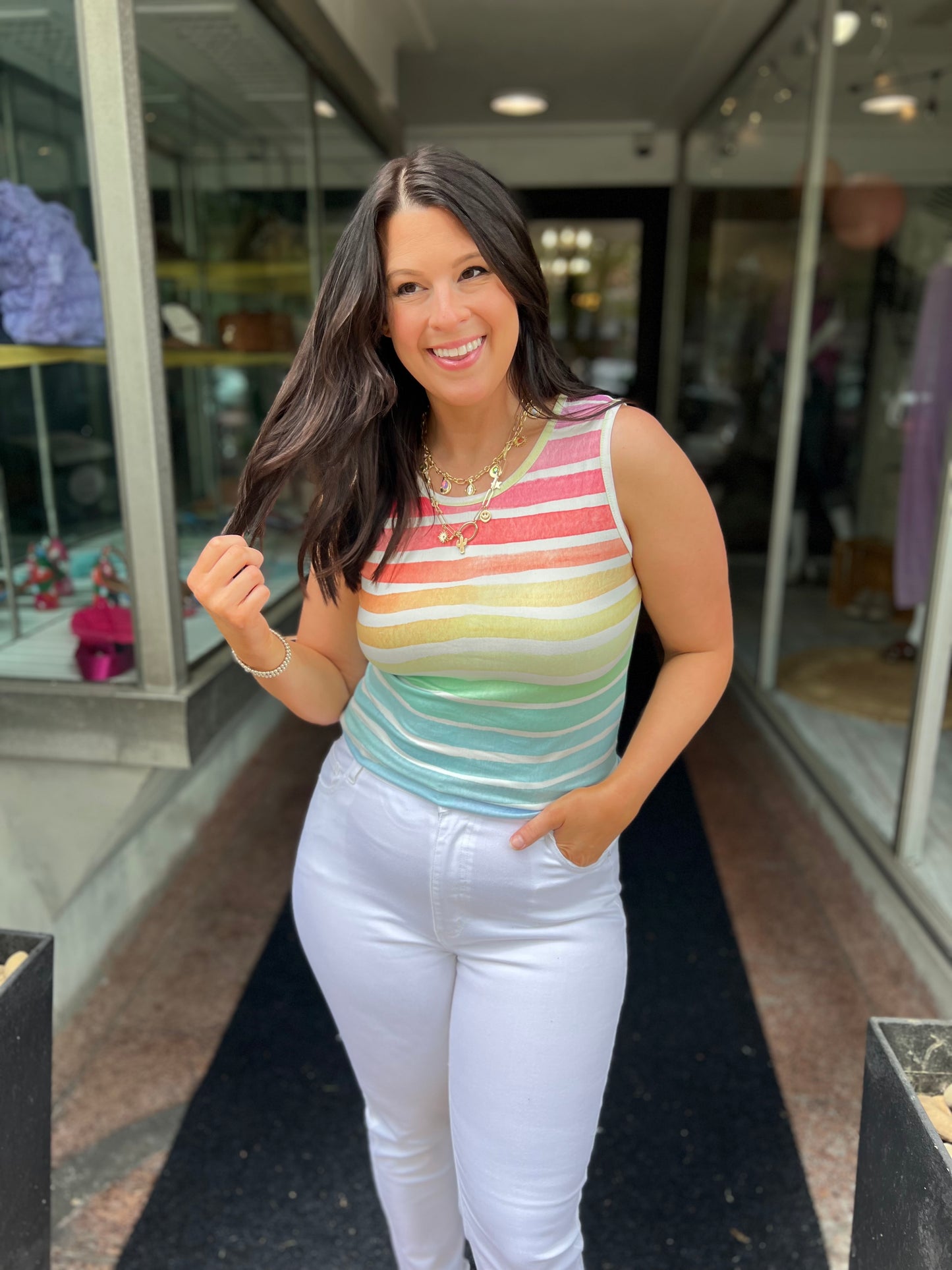 Over The Rainbow Tank Top