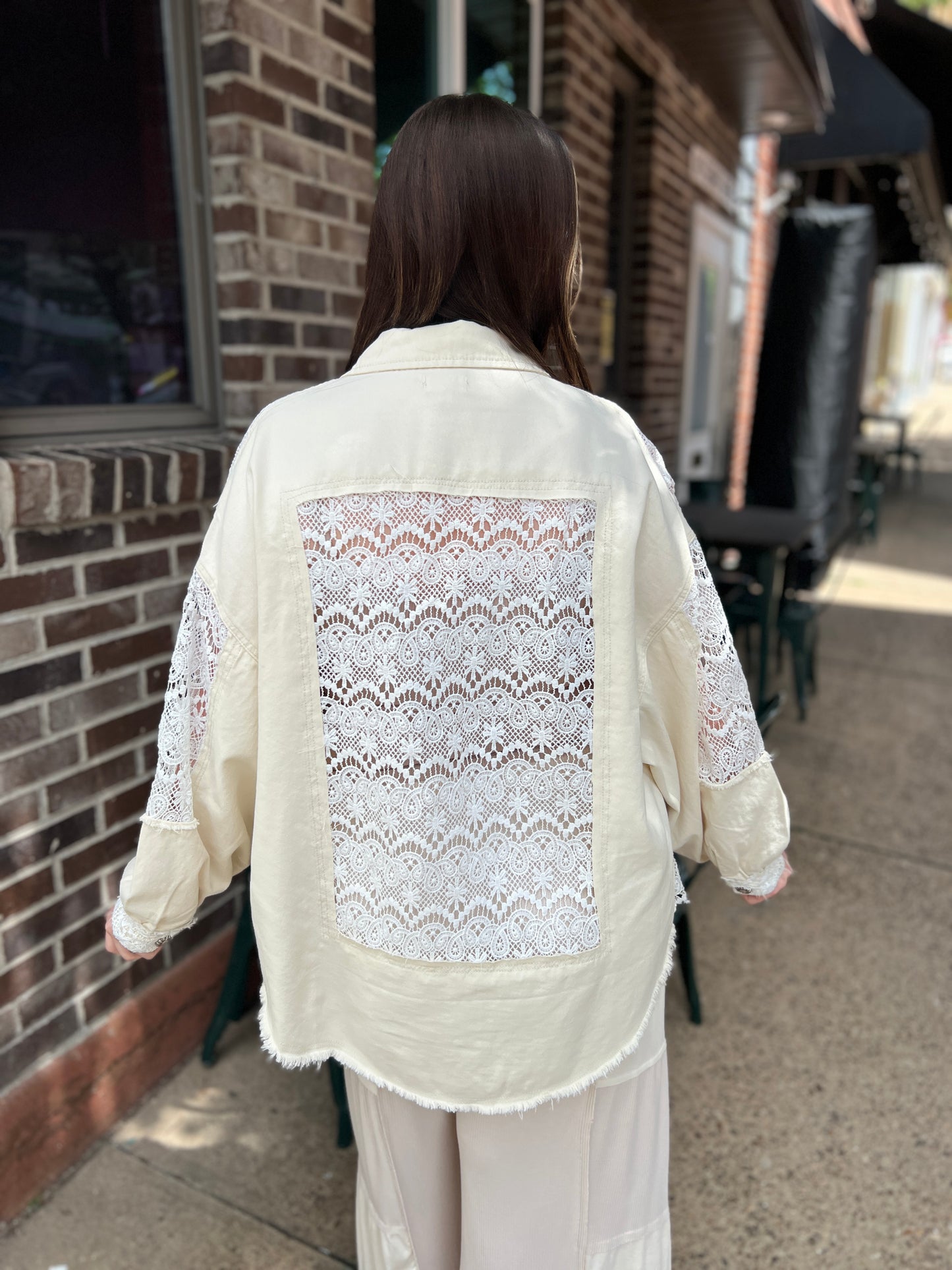 Nice Gal Lace Shacket