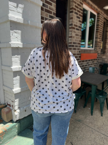 Hello There Polka Dot Top