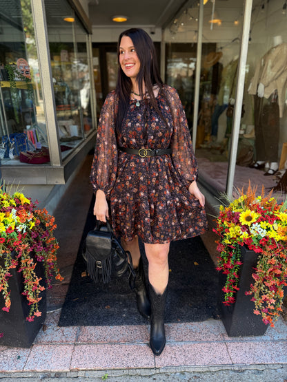 Thorns And Roses Mini Dress