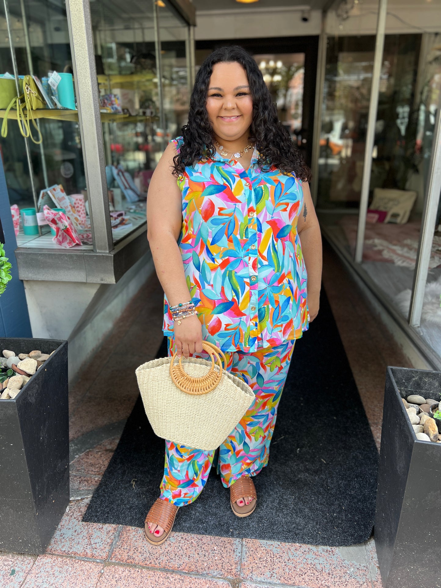 Tropical Watercolors Outfit Set