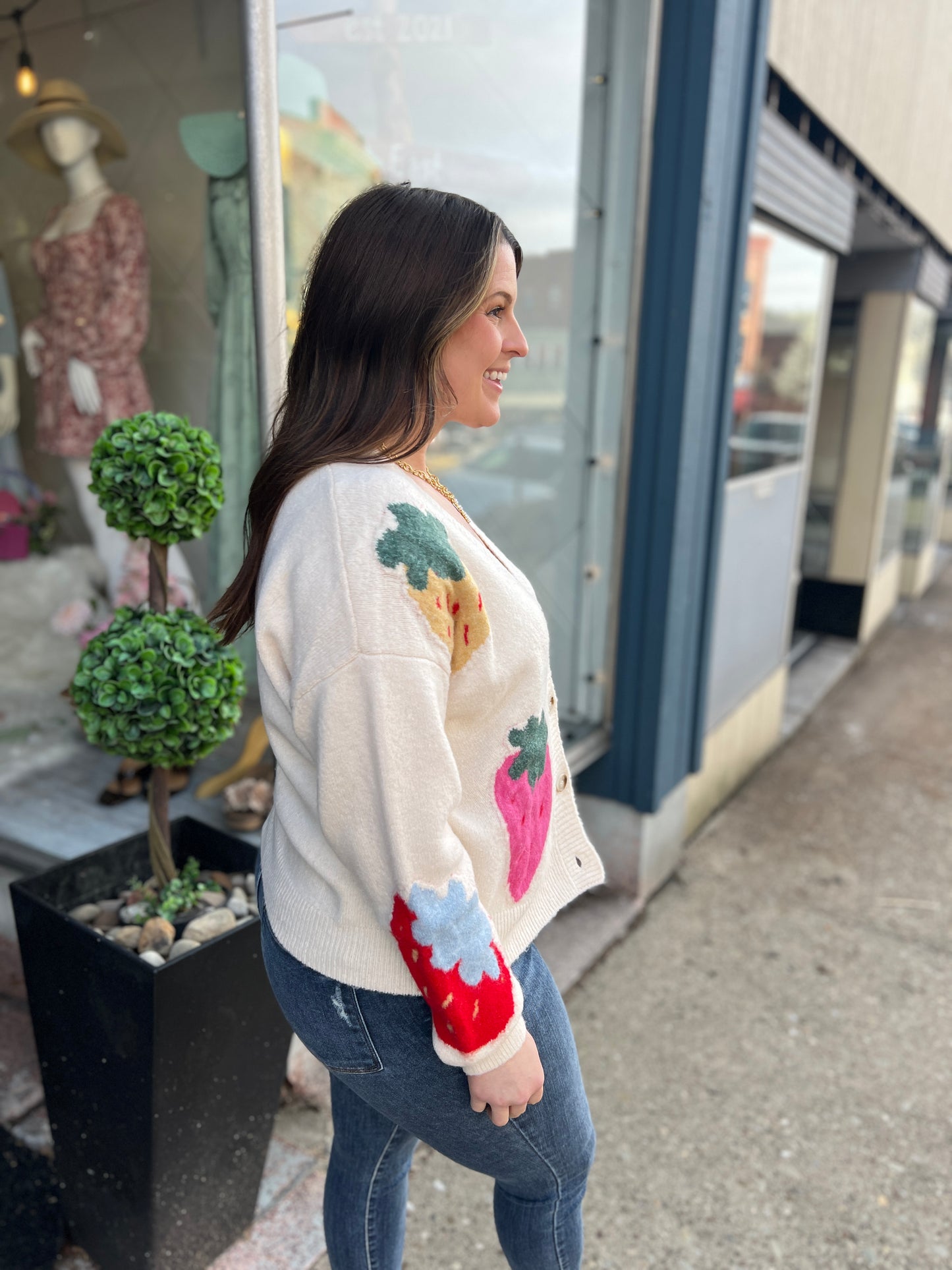 Sweet Strawberries Cardigan