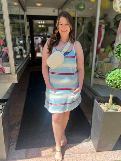 Something Blue Romper Dress