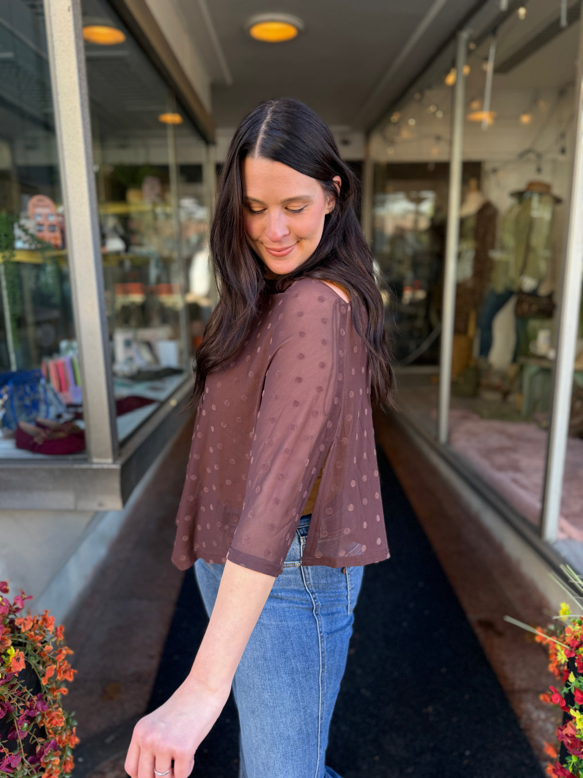 Handkerchief Mesh Poncho