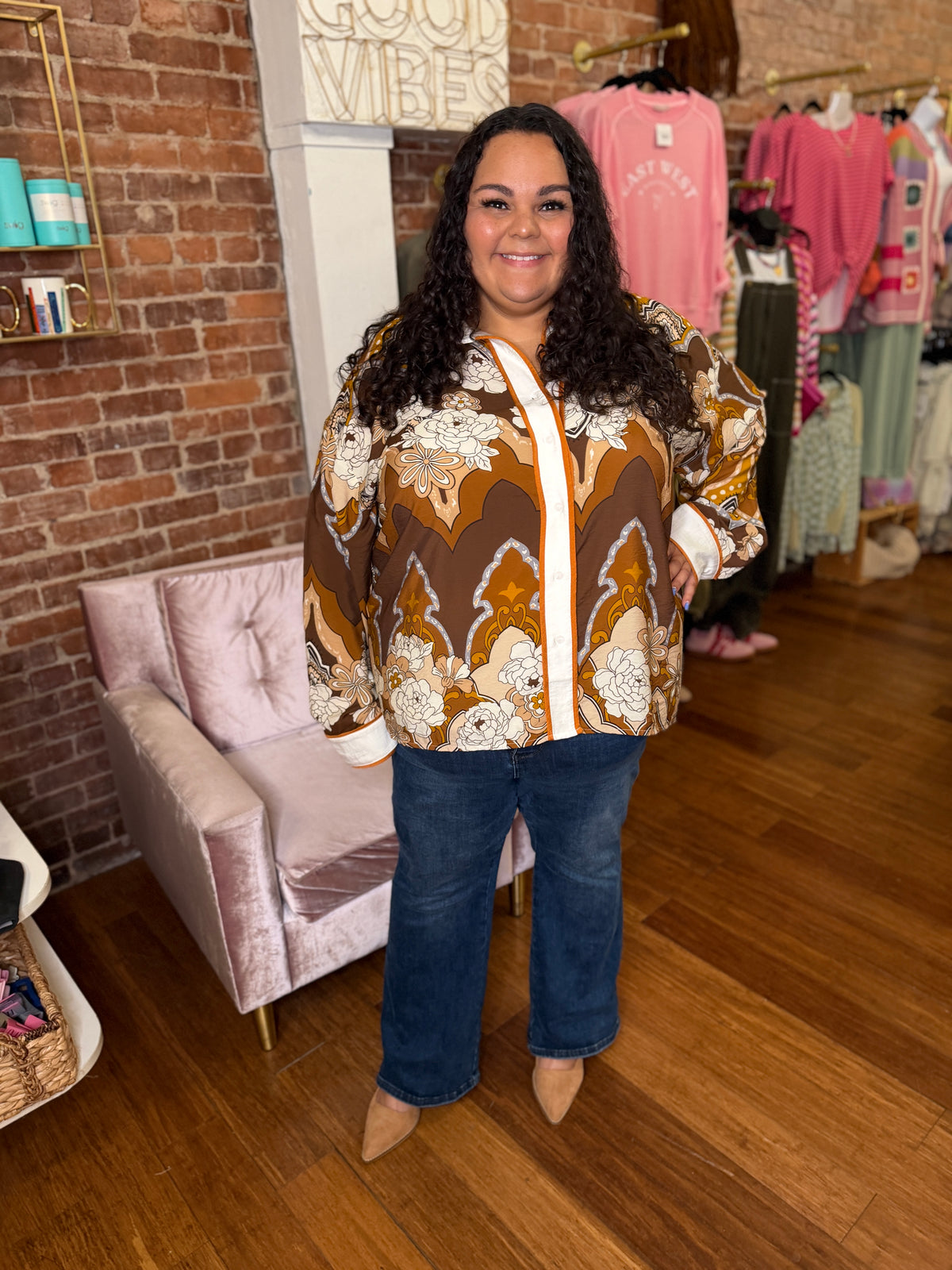 Retro Collared Blouse