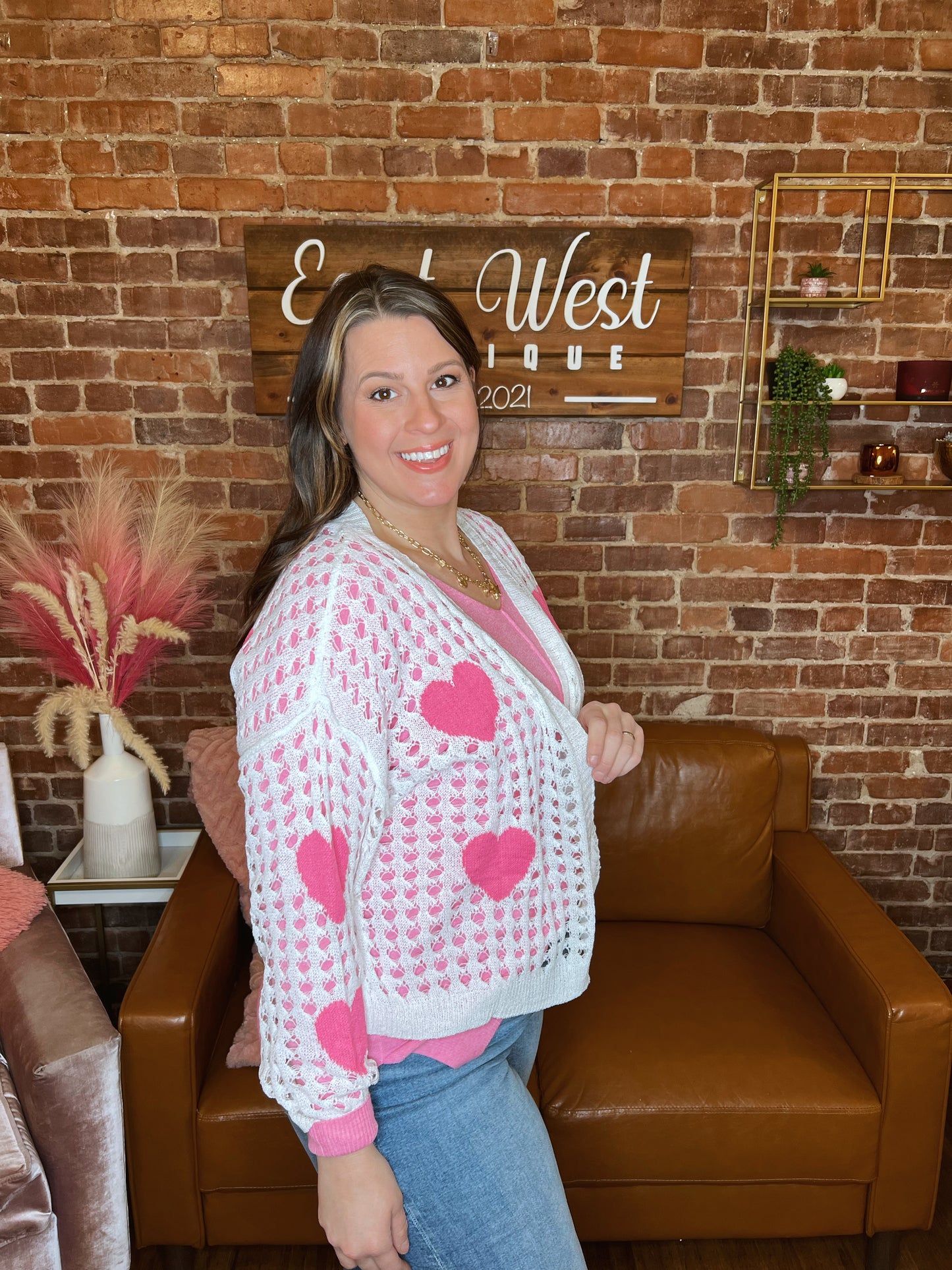 Sweet Heart Netting Cardigan