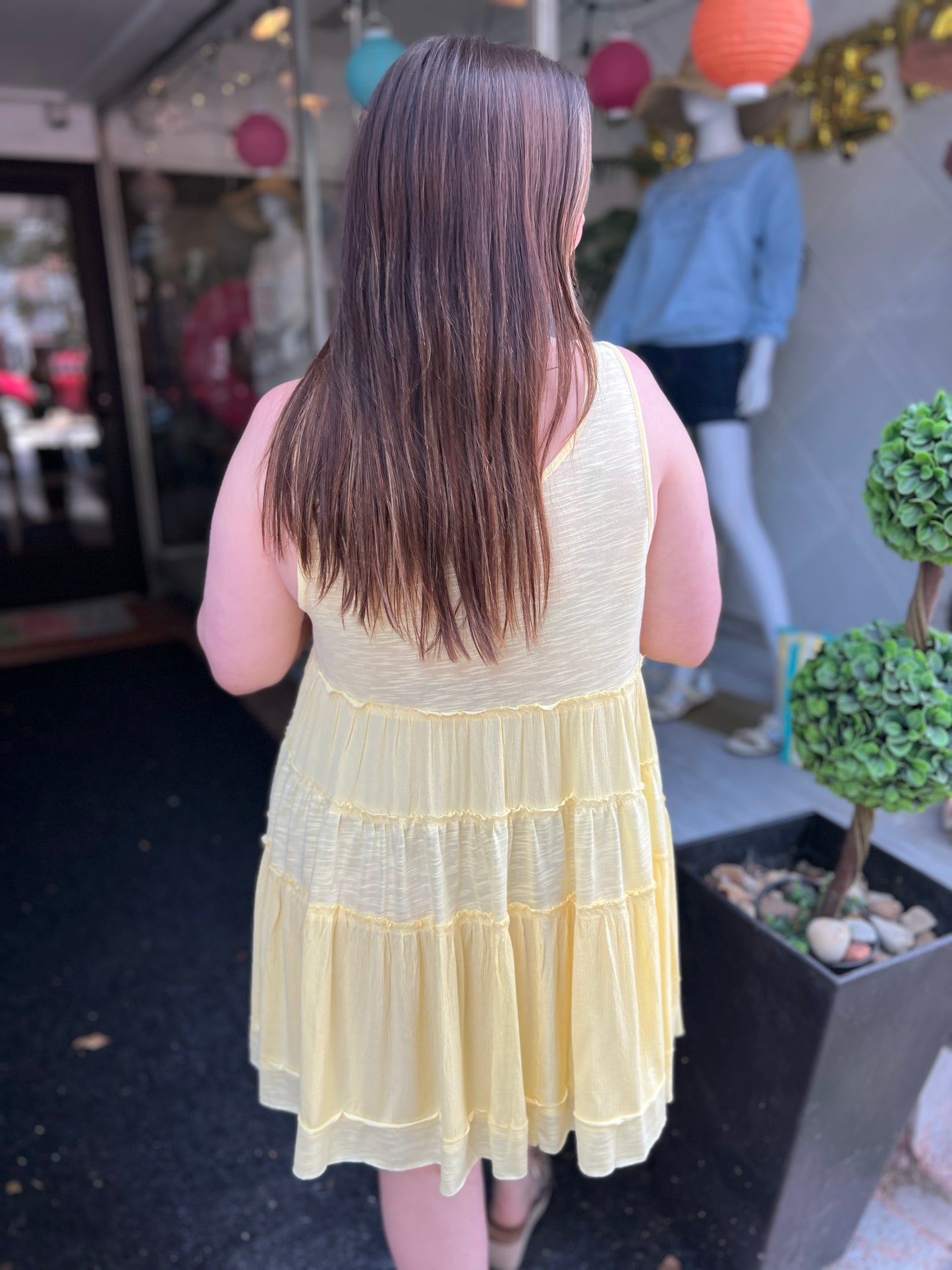 Ray Of Sunshine Tiered Dress