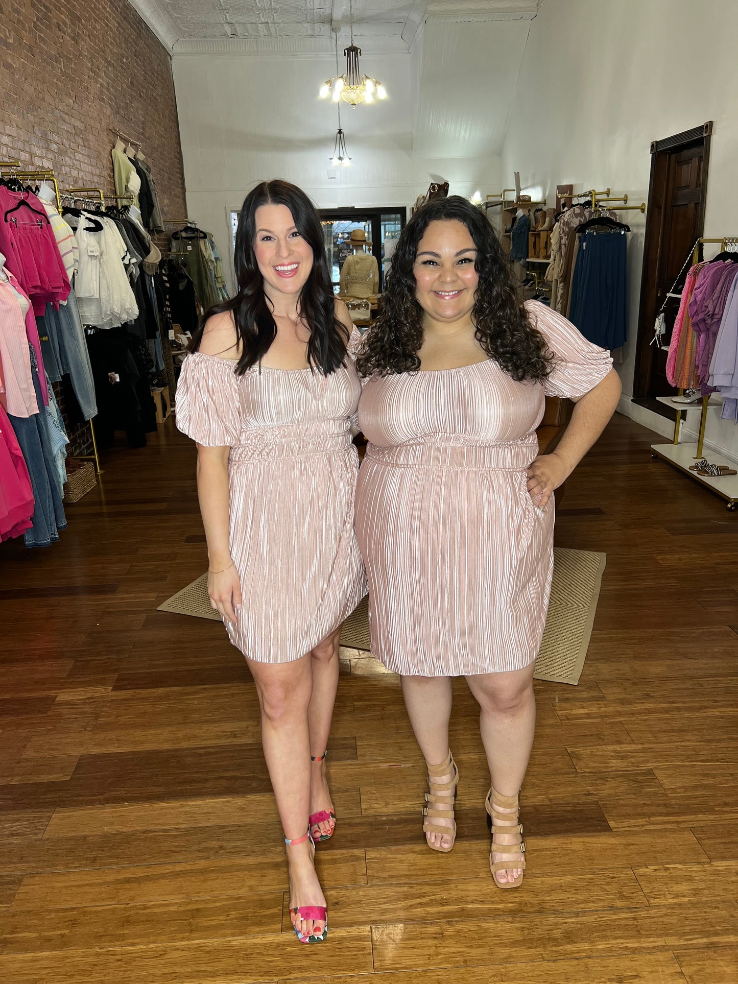 *Final Sale* GG Smocked Plisse Mini Dress