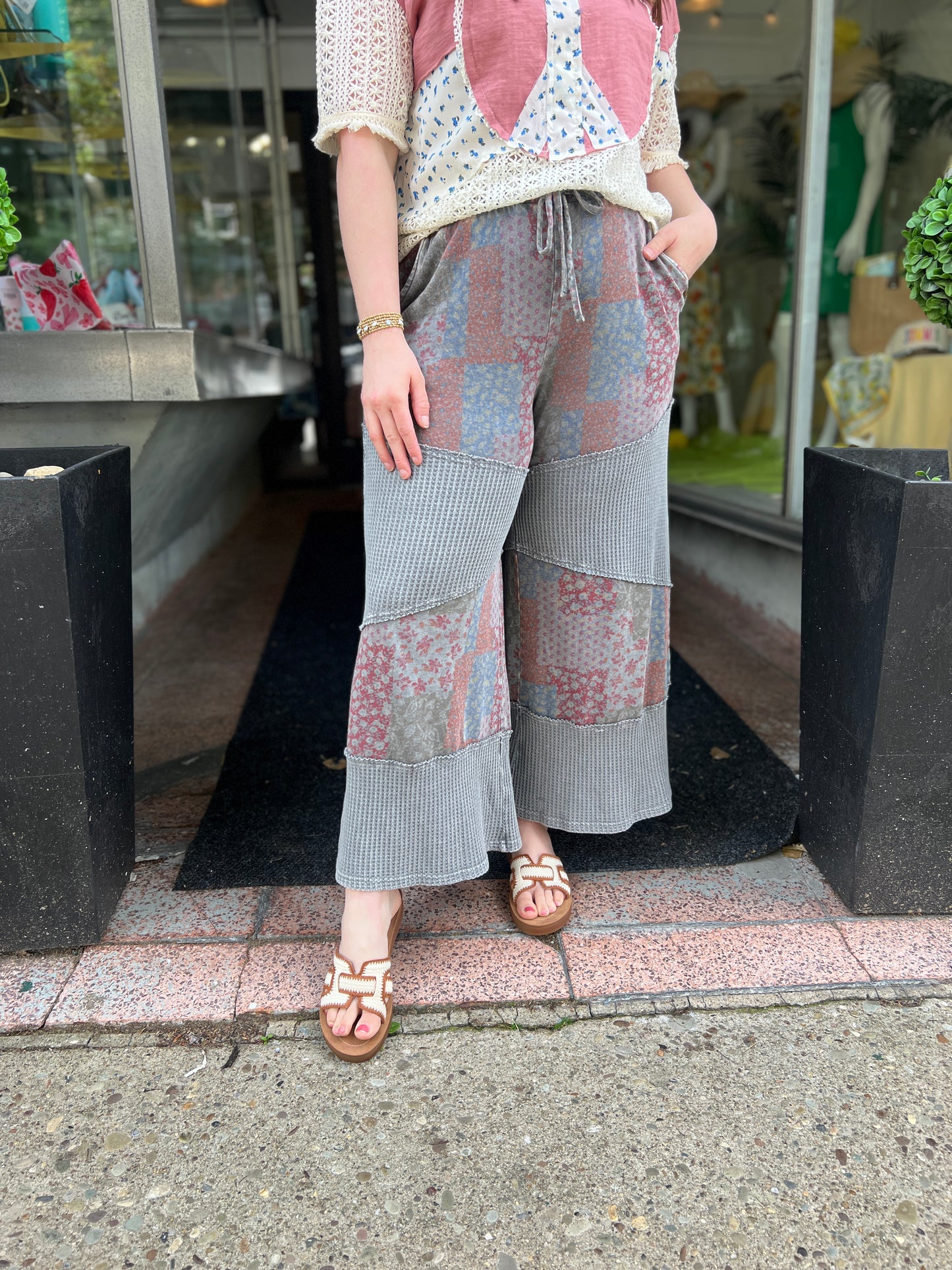 Feeling Better Patchwork Pants