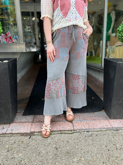 Feeling Better Patchwork Pants