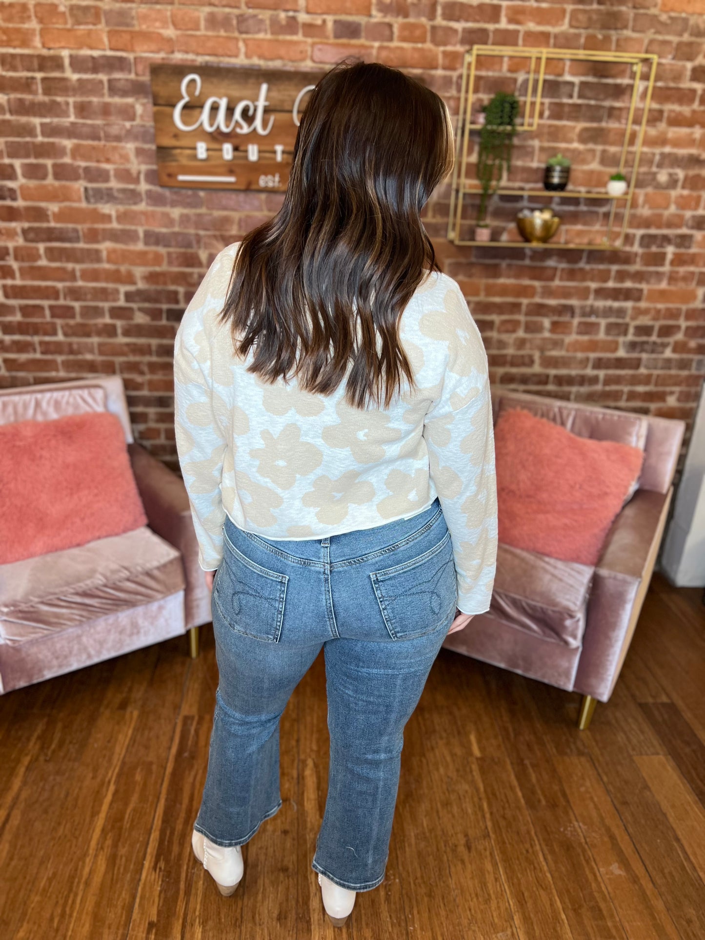 JB Kick Flare Cropped Jeans