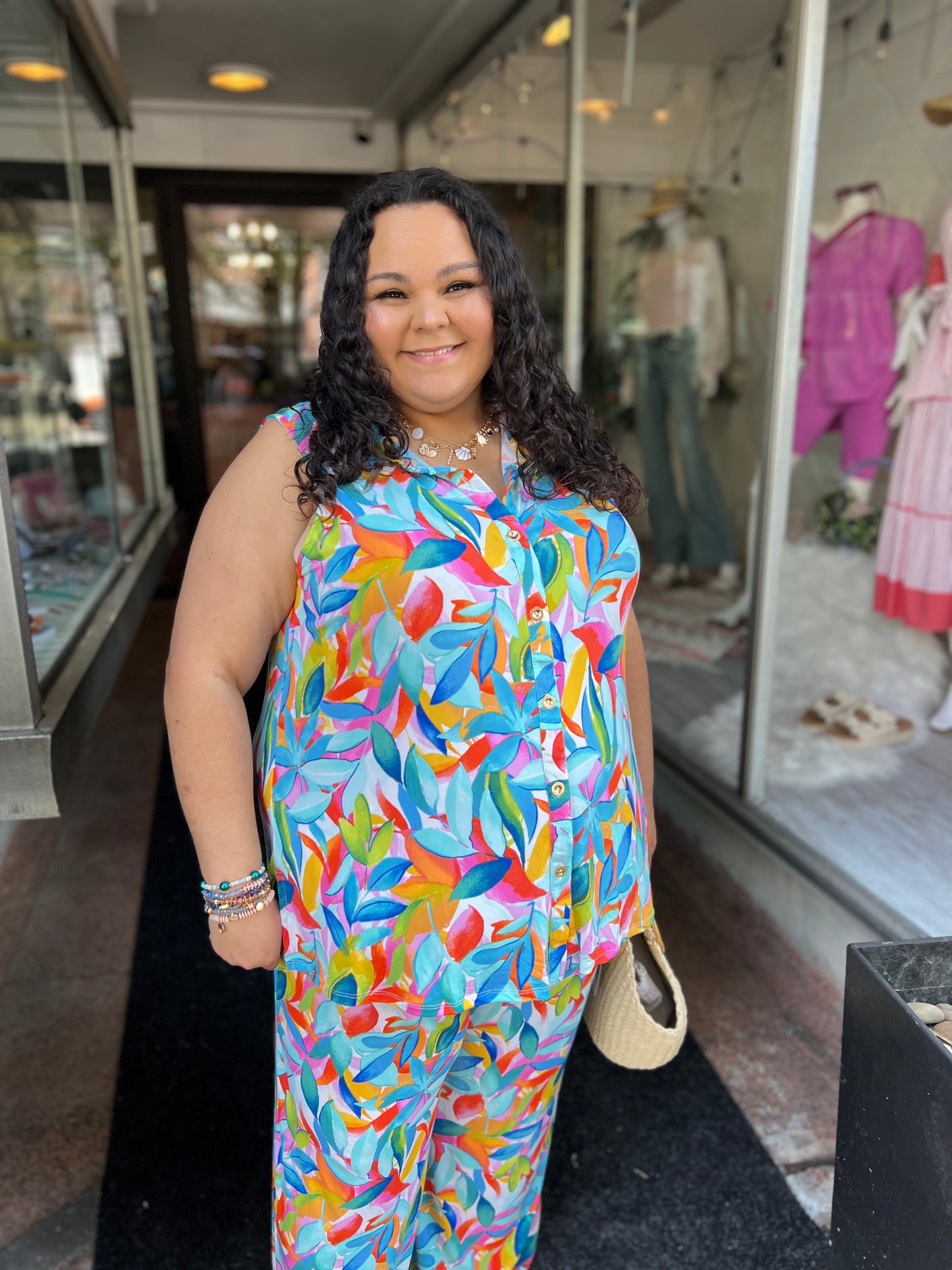 Tropical Watercolors Outfit Set