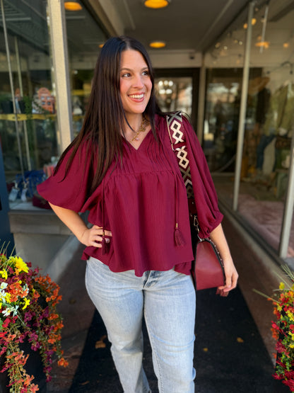Amontillado Pintuck Blouse