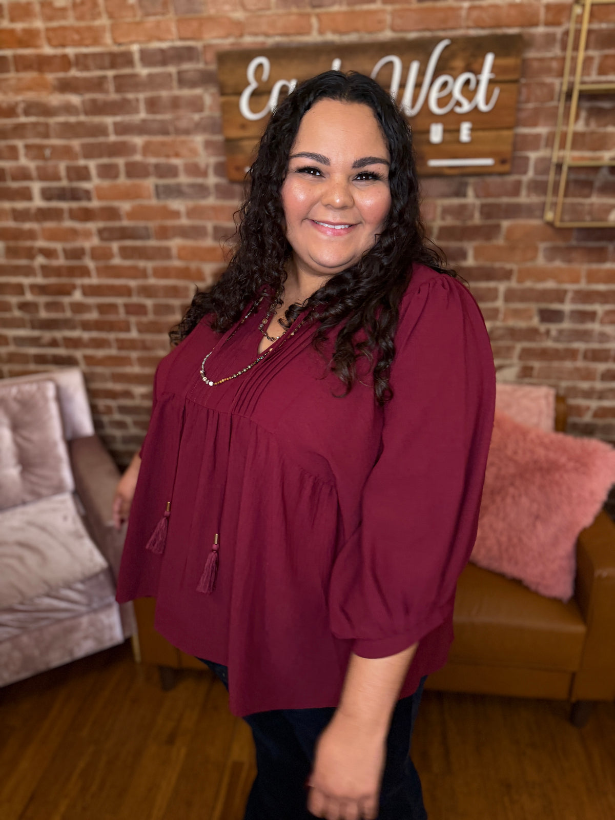 Amontillado Pintuck Blouse