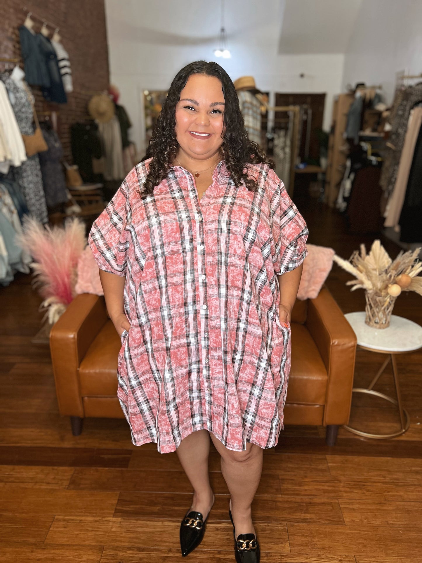 *Final Sale* Sippin' Cider Mini Dress