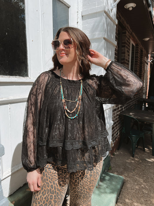 She's Everything Lace Blouse