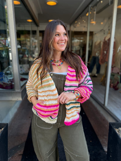 Comfy Dream Stripe Cardigan