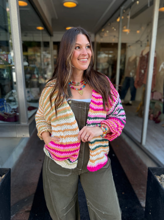 Comfy Dream Stripe Cardigan