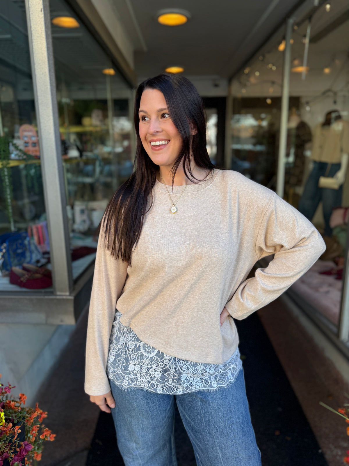 Think Of Me Lace Longsleeve