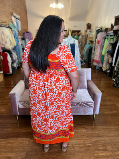Mad Love Smocked Maxi Dress