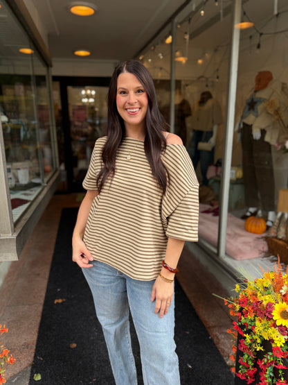 Roll With It Off-Shoulder Top