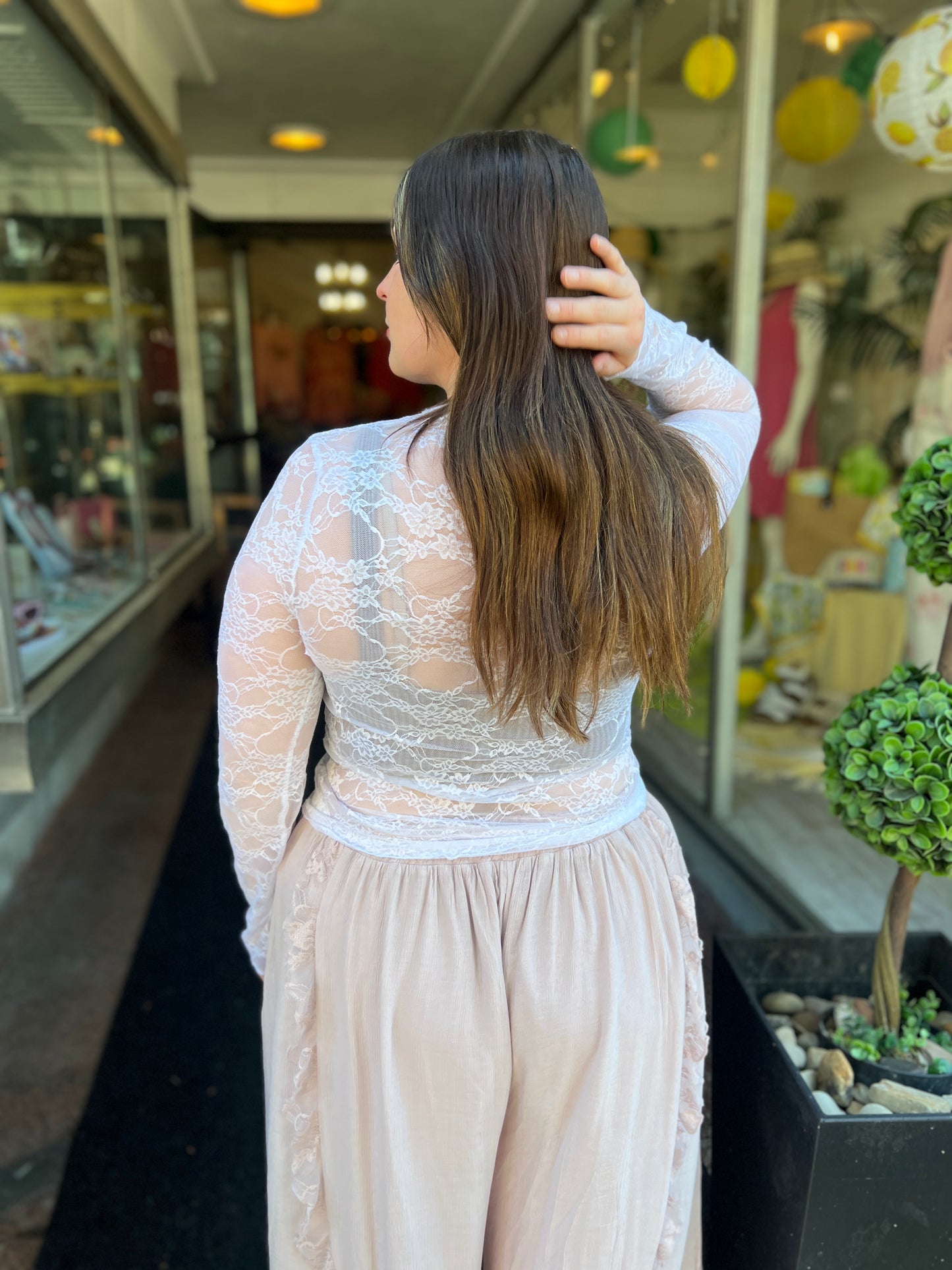 Never Say Never Lace Top