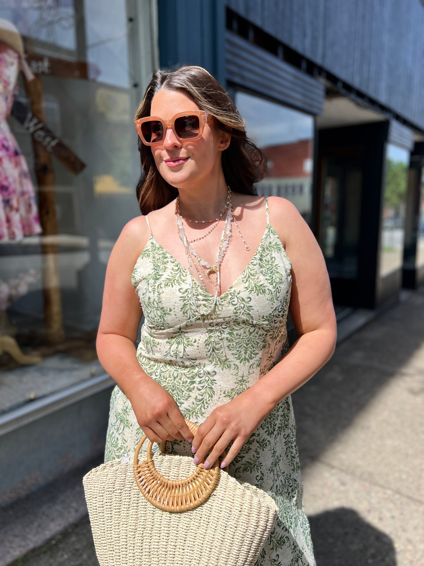 Among The Greenery Maxi Dress