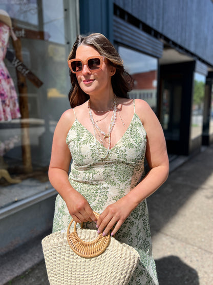 Among The Greenery Maxi Dress