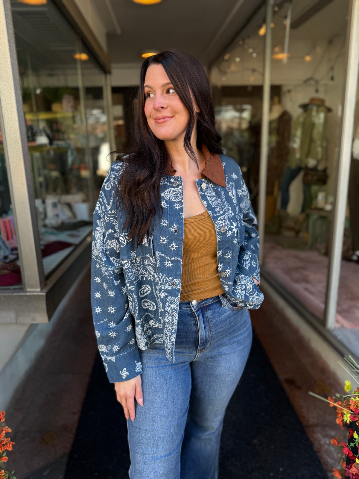 Navy Paisley Vintage Jacket