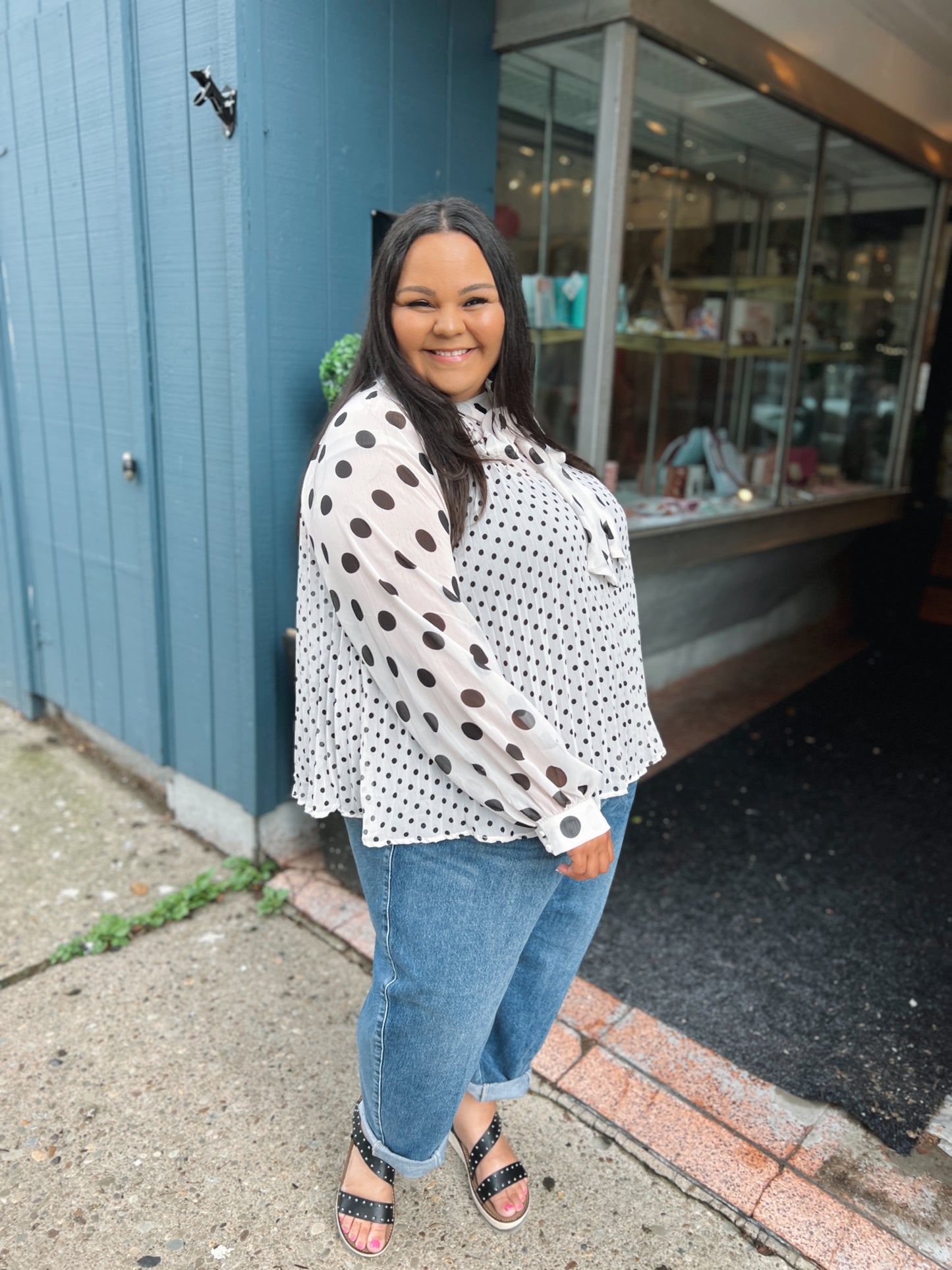 Classy You Polka Dot Blouse